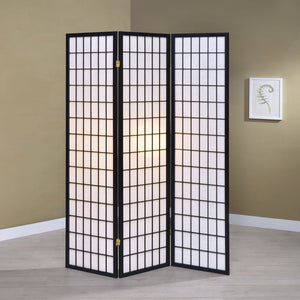 Carrie 3 - panel Folding Screen Black and White - 4622 - image - 2