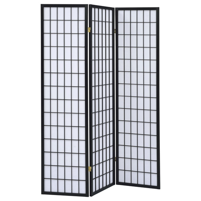 Carrie 3 - panel Folding Screen Black and White - 4622 - image - 1