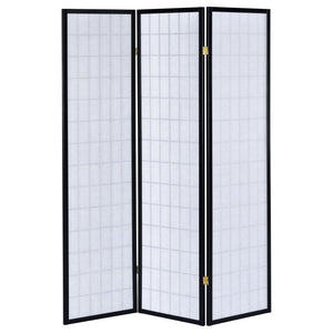 Carrie 3 - panel Folding Screen Black and White - 4622 - image - 5