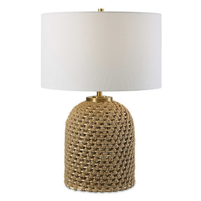 Kendari Rope & Rattan Table Lamp - Yellow by Uttermost - View 1