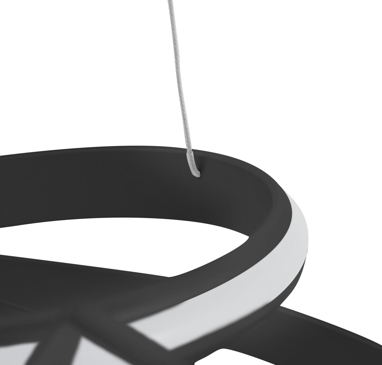 Oslo LED Adjustable Chandelier // Black  | Finesse -  Home Elegance USA