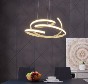 Oslo LED Adjustable Chandelier // Gold  | Finesse - sold by Home Elegance USA