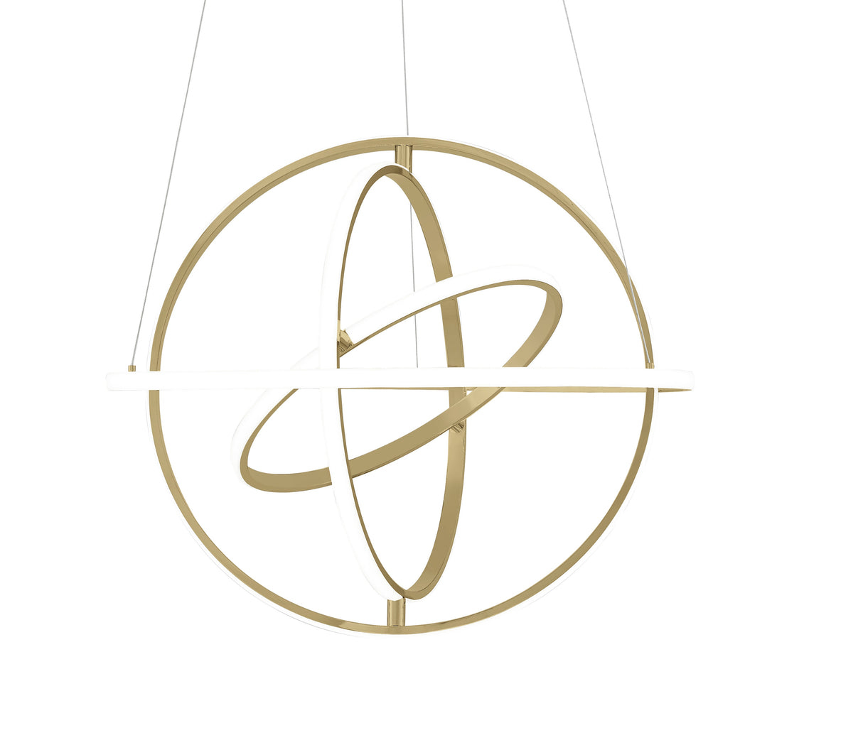 Oxford LED Adjustable Chandelier // Sandy Gold  | Finesse -  Home Elegance USA