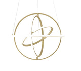 Oxford LED Adjustable Chandelier // Sandy Gold  | Finesse -  Home Elegance USA