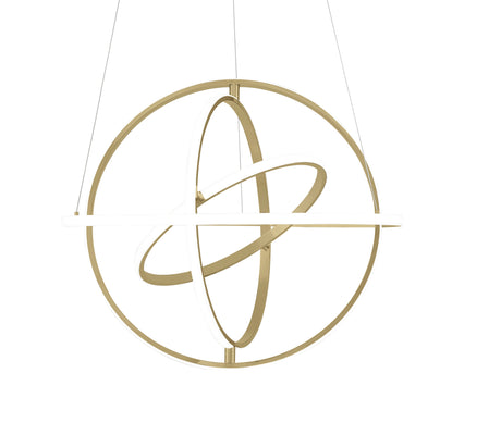 Oxford LED Adjustable Chandelier // Sandy Gold  | Finesse -  Home Elegance USA
