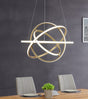 Oxford LED Adjustable Chandelier // Sandy Gold  | Finesse -  Home Elegance USA