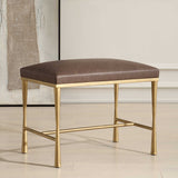 Reform Small Bench - Gold / Dark Brown by Uttermost - View 3
