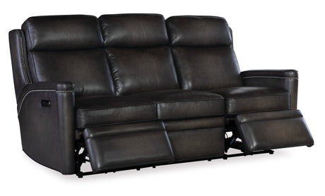 Hamilton Power Sofa With Power Headrest - Dark Brown / Dark Gray by Hooker Furniture - View 5