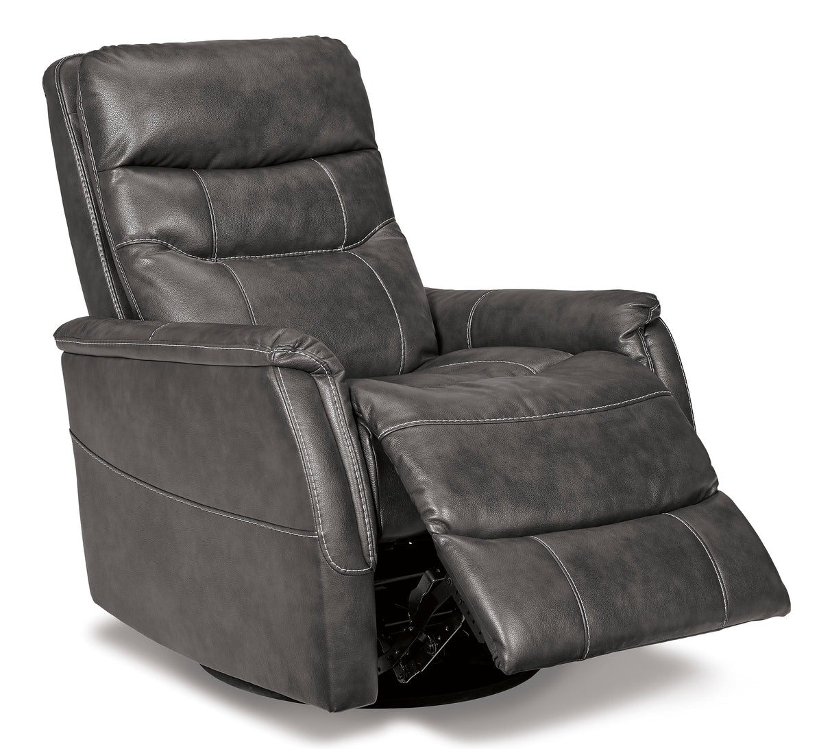 Swivel Glider Recliner Riptyme - Quarry Leather | Ashley - Home Elegance USA