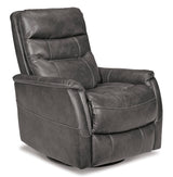 Swivel Glider Recliner Riptyme - Quarry Leather | Ashley - Home Elegance USA