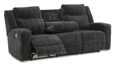 Ashley Ebony Martinglenn Reclining Power Sofa - Chenille - 4650499 - Home Elegance USA - 3