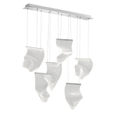 Acrylic Lace 6 Light Chandelier // Chrome  | Finesse - Home Elegance USA