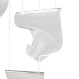 Acrylic Lace 6 Light Chandelier // Chrome  | Finesse - Home Elegance USA