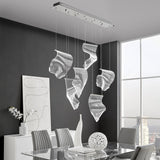 Acrylic Lace 6 Light Chandelier // Chrome  | Finesse - Home Elegance USA