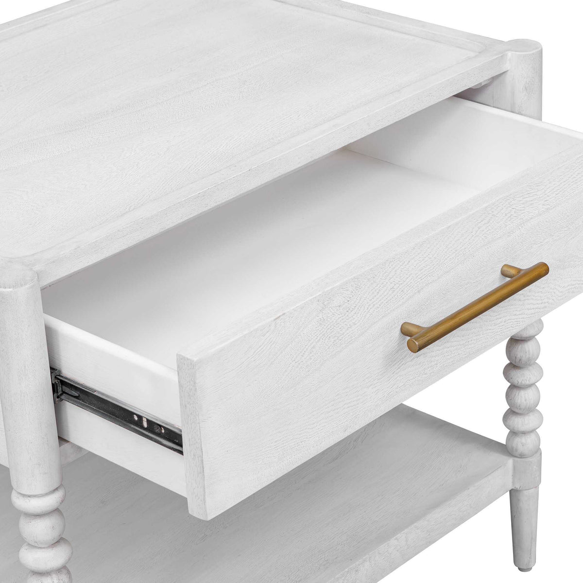 Bales Side Table - White by Uttermost - View 7