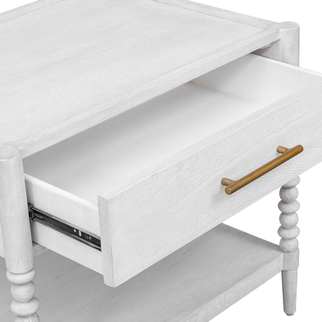 Bales Side Table - White by Uttermost - View 7