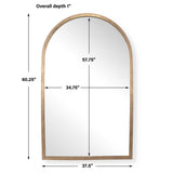 Vestry Arch Mirror Antique Brass - Gold by Uttermost - View 6