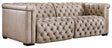 Savion 2 Over 2 Sofa With Power Recline & Power Headrest Giovanni Taupe - Beige by Hooker Furniture - View 1