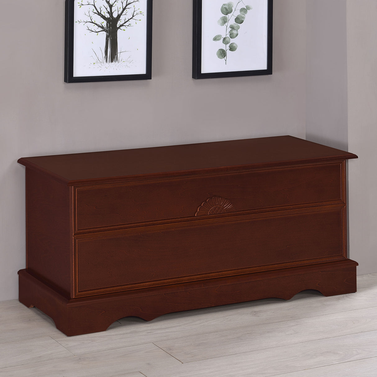 Cedar Chest - Paula Rectangular Cedar Chest Warm Brown