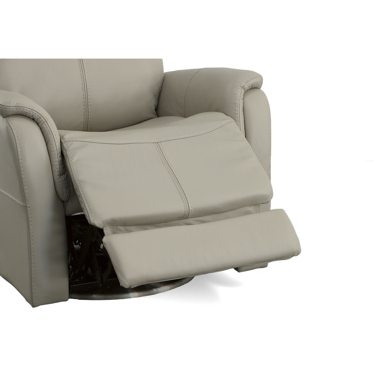 View Power Swivel Recliner With Power Headrest - Dove | Flexsteel