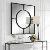 Spurgeon Square Window Mirror - Black by Uttermost - View 3