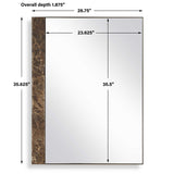Hanover Marble Mirror Bronze / Brown / Gold - Dark Brown by Uttermost - View 7