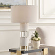 Maliyah Linen Table Lamp - White by Uttermost - View 1