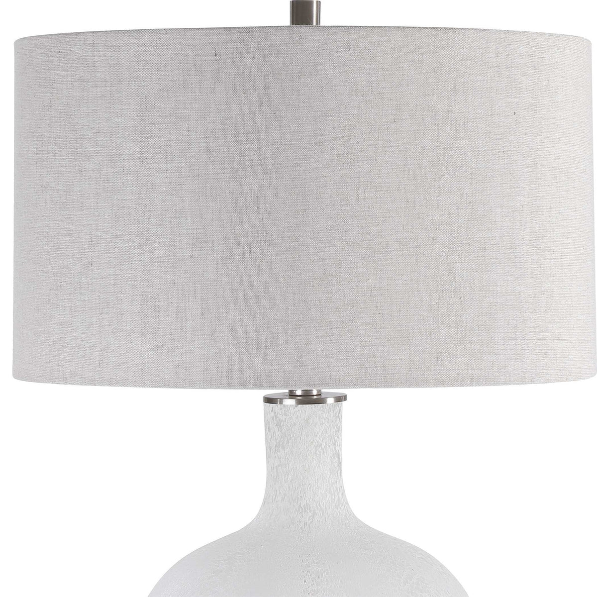 Whiteout Mottled Glass Table Lamp by Uttermost - View 5