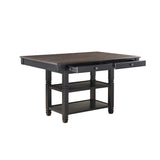 Baywater 7 Piece Counter Height Table Set In Natural And Black 5705Bk-36-7Set | Homelegance - Home Elegance USA
