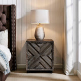 Barrett Oak Cabinet Dark Charcoal - Black by Uttermost - View 2