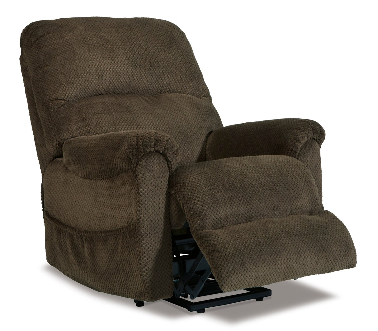 Ashley Chocolate Shadowboxer Power Lift Recliner - Chenille | Home Elegance USA