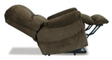 Ashley Chocolate Shadowboxer Power Lift Recliner - Chenille | Home Elegance USA