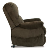 Ashley Chocolate Shadowboxer Power Lift Recliner - Chenille | Home Elegance USA