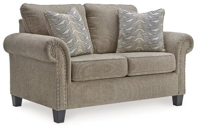 Ashley Pewter Shewsbury Loveseat - Chenille - 4720235 - Home Elegance USA - 1