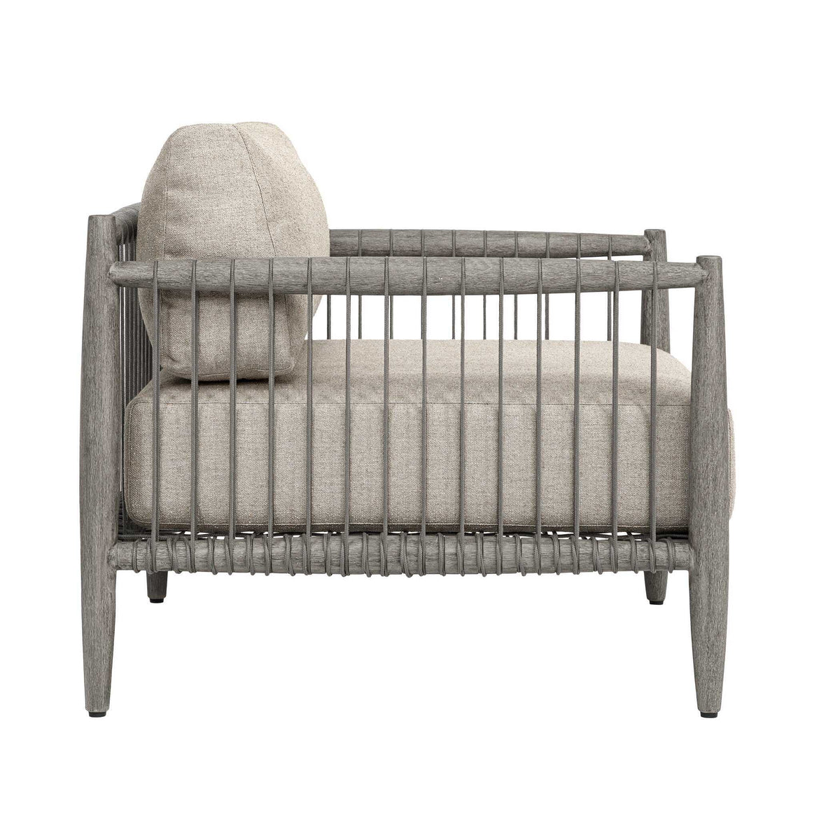 Borneo Outdoor Lounge Chair Dove - Light Gray by Uttermost - View 3