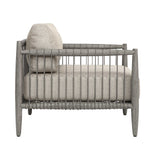 Borneo Outdoor Lounge Chair Dove - Light Gray by Uttermost - View 3