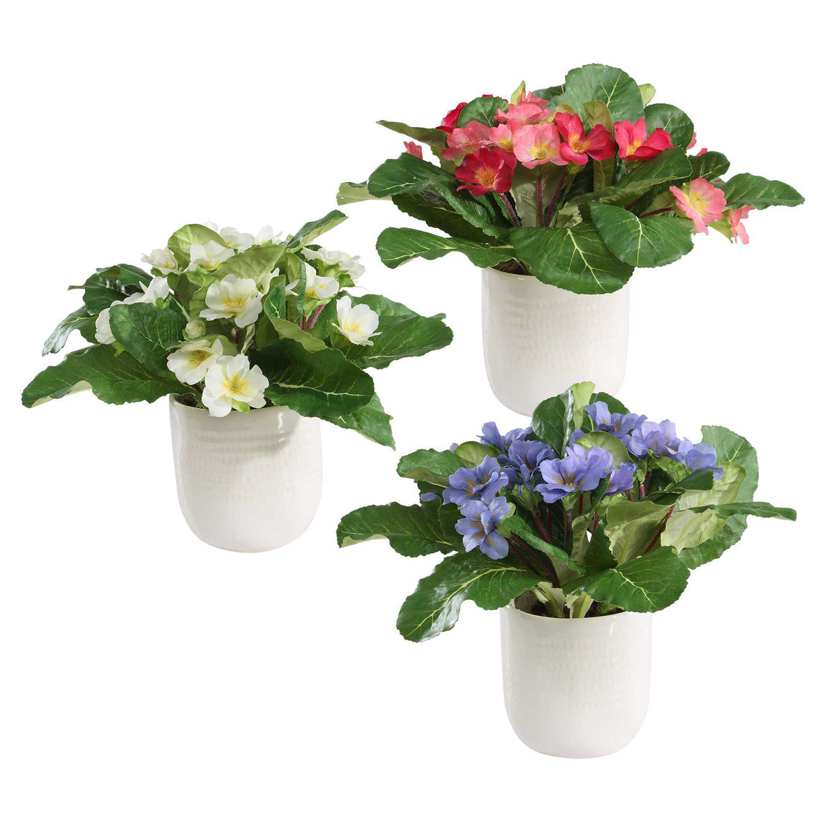 Trilogy Primrose Accents In Vases (Set of 3) - Green / White by Uttermost - View 3