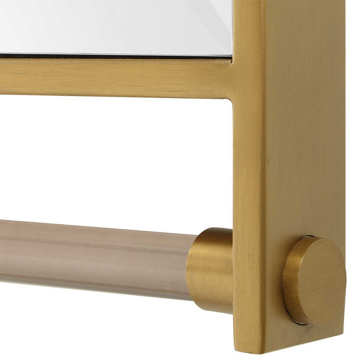 Ripoll Mirror Antique Brass - Gold by Uttermost - View 5