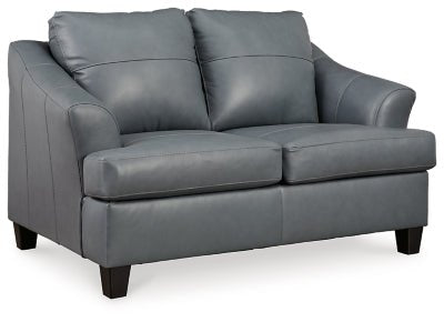 Ashley Steel Genoa Loveseat - Leather - 4770535C - Home Elegance USA - 1