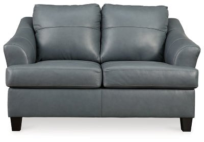 Ashley Steel Genoa Loveseat - Leather - 4770535 - Home Elegance USA - 1