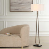 Galloway Minimalist Floor Lamp - Bronze / Black by Uttermost - View 2