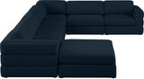 Beckham - Modular Sectional 7 Piece - Navy | Home Elegance USA