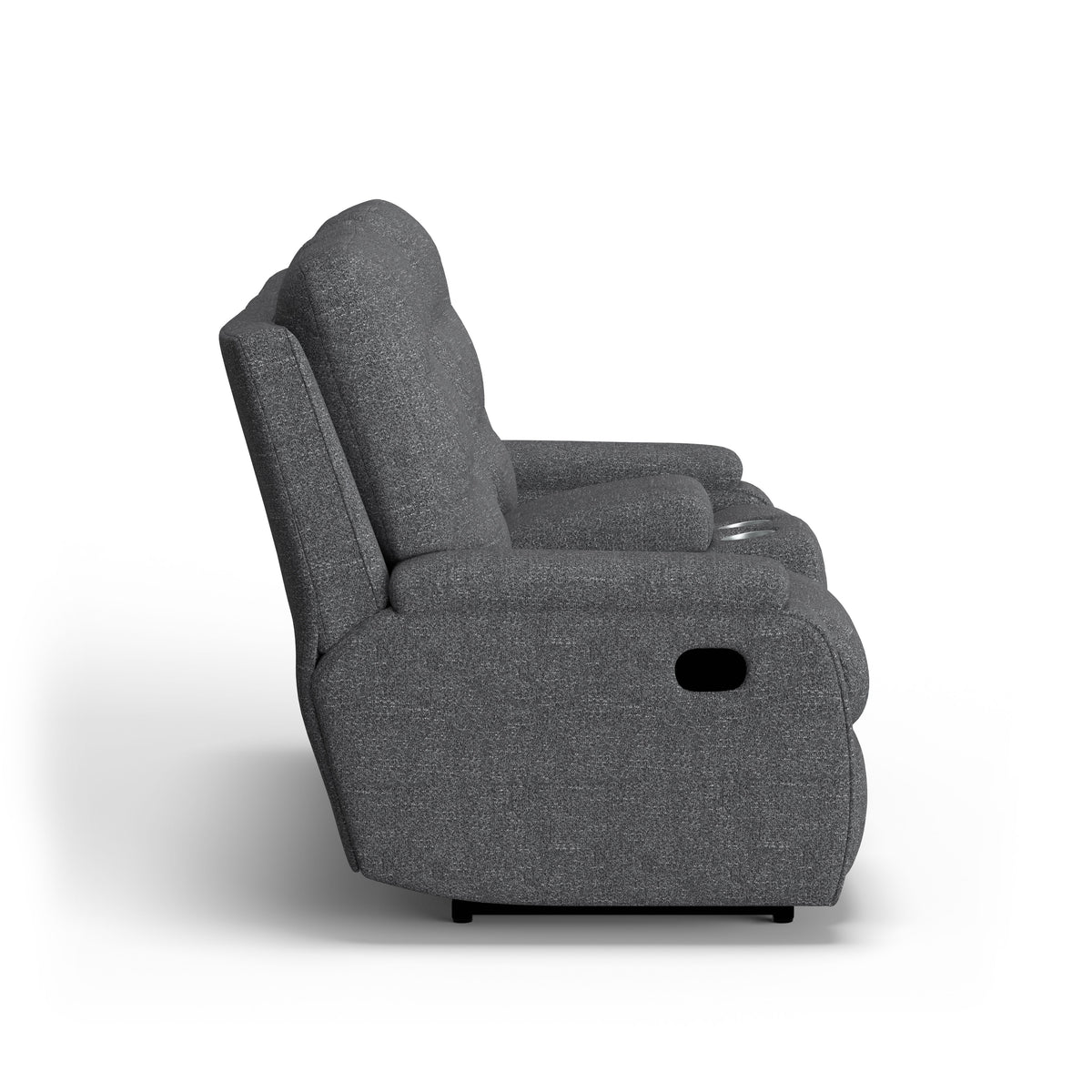 Kerrie Transitional Fabric Reclining Loveseat With Console | Flexsteel