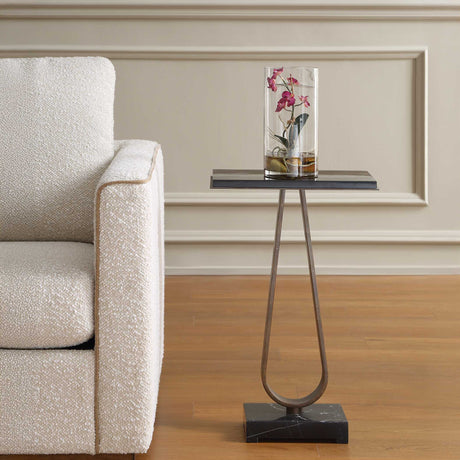 Galloway Minimalist Accent Table - Black by Uttermost - View 2