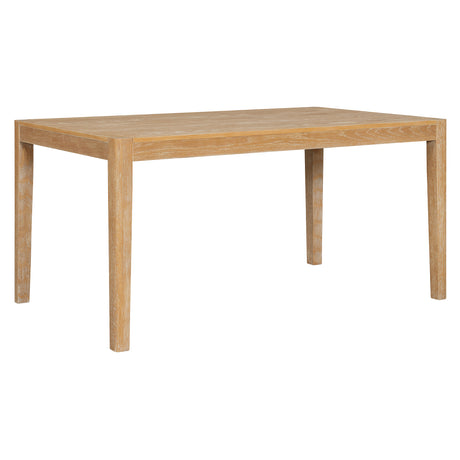 TREXM 7-Piece Retro Dining Table Set for 6, 1 Rectangular Wood Dining Table Set for 6 with Upholstered Chairs for Dining Room and Kitchen (Natural) - sold by Home Elegance USA