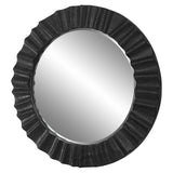 Caribou Round Mirror - Black by Uttermost - View 4