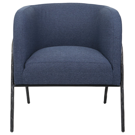 Jacobsen Barrel Chair Denim - Blue by Uttermost - View 1