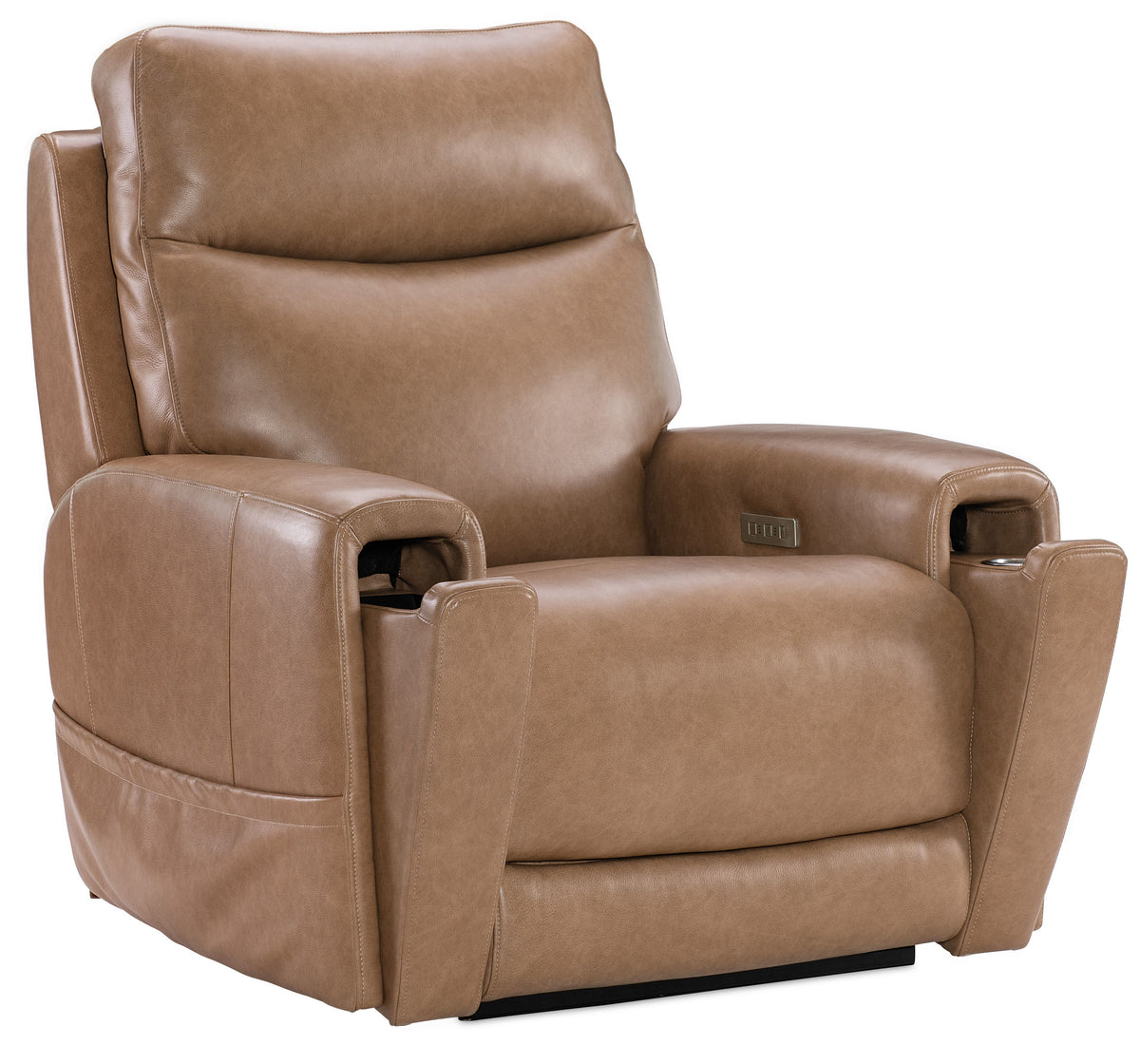 Raze Lift Chair With Power Recline/Headrest/Lumbar/Heat/Massage - Light Brown by Hooker Furniture - View 6