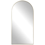 Crosley Arch Mirror Antique Brass - Yellow by Uttermost - View 1