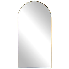 Crosley Arch Mirror Antique Brass - Yellow by Uttermost - View 1